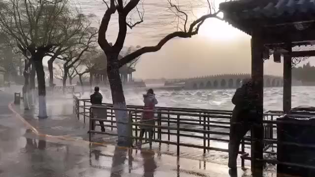 北京大风 你们感受一下